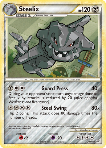 Steelix (24/95) [HeartGold & SoulSilver: Unleashed] - Destination Retro