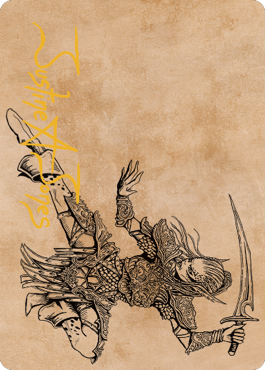 Lae'zel, Vlaakith's Champion Art Card (Gold-Stamped Signature) [Commander Legends: Battle for Baldur's Gate Art Series] - Destination Retro