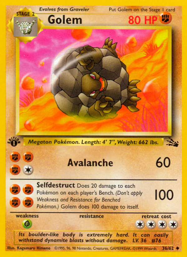 Golem (36/62) [Fossil 1st Edition] - Destination Retro
