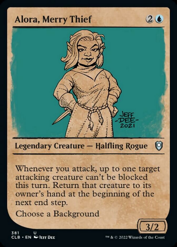 Alora, Merry Thief (Showcase) [Commander Legends: Battle for Baldur's Gate] - Destination Retro