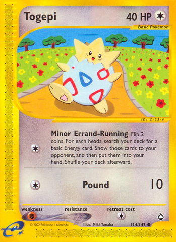 Togepi (114/147) [Aquapolis] - Destination Retro