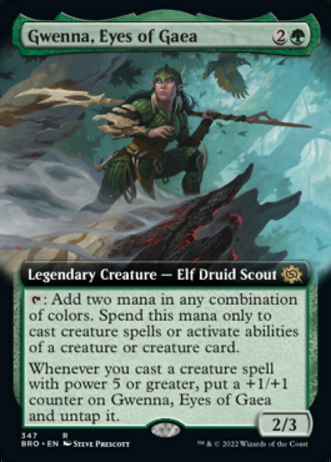 Gwenna, Eyes of Gaea (Extended Art) [The Brothers' War] - Destination Retro