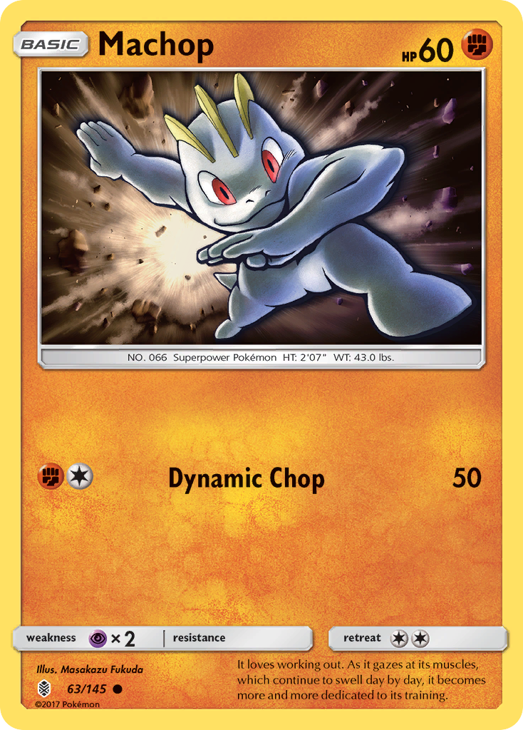 Machop (63/145) [Sun & Moon: Guardians Rising] - Destination Retro