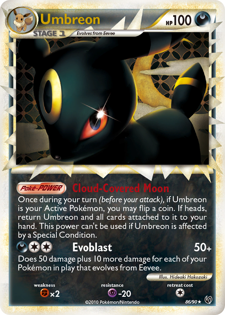 Umbreon (86/90) [HeartGold & SoulSilver: Undaunted] - Destination Retro
