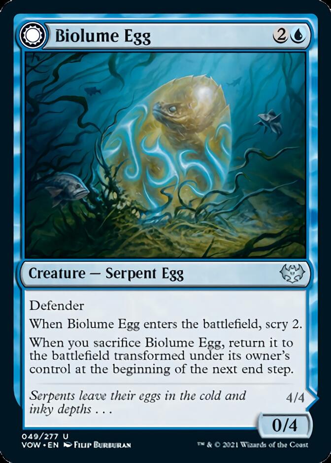 Biolume Egg // Biolume Serpent [Innistrad: Crimson Vow] - Destination Retro