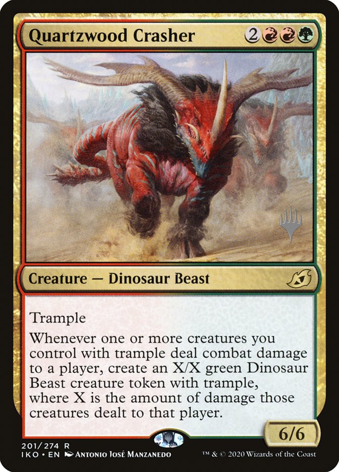 Quartzwood Crasher (Promo Pack) [Ikoria: Lair of Behemoths Promos] - Destination Retro