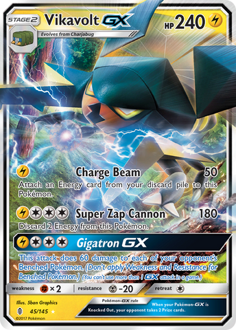 Vikavolt GX (45/145) [Sun & Moon: Guardians Rising] - Destination Retro