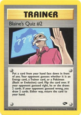 Blaine's Quiz #2 (111/132) [Gym Challenge Unlimited] - Destination Retro