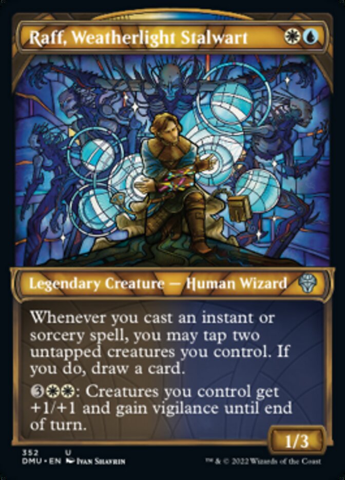 Raff, Weatherlight Stalwart (Showcase Textured) [Dominaria United] - Destination Retro