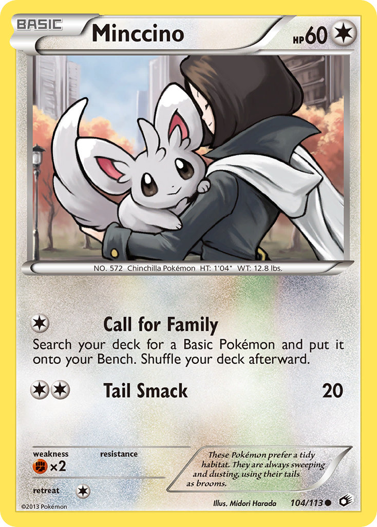 Minccino (104/113) [Black & White: Legendary Treasures] - Destination Retro