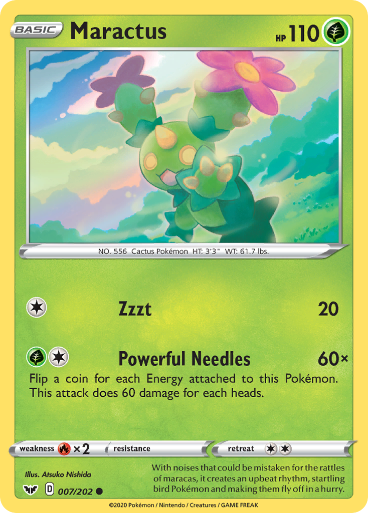 Maractus (7/202) [Sword & Shield: Base Set] - Destination Retro