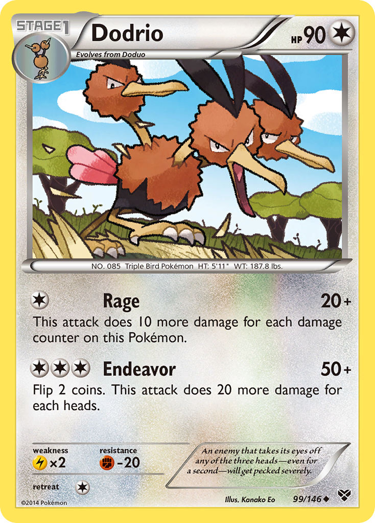 Dodrio (99/146) [XY: Base Set] - Destination Retro