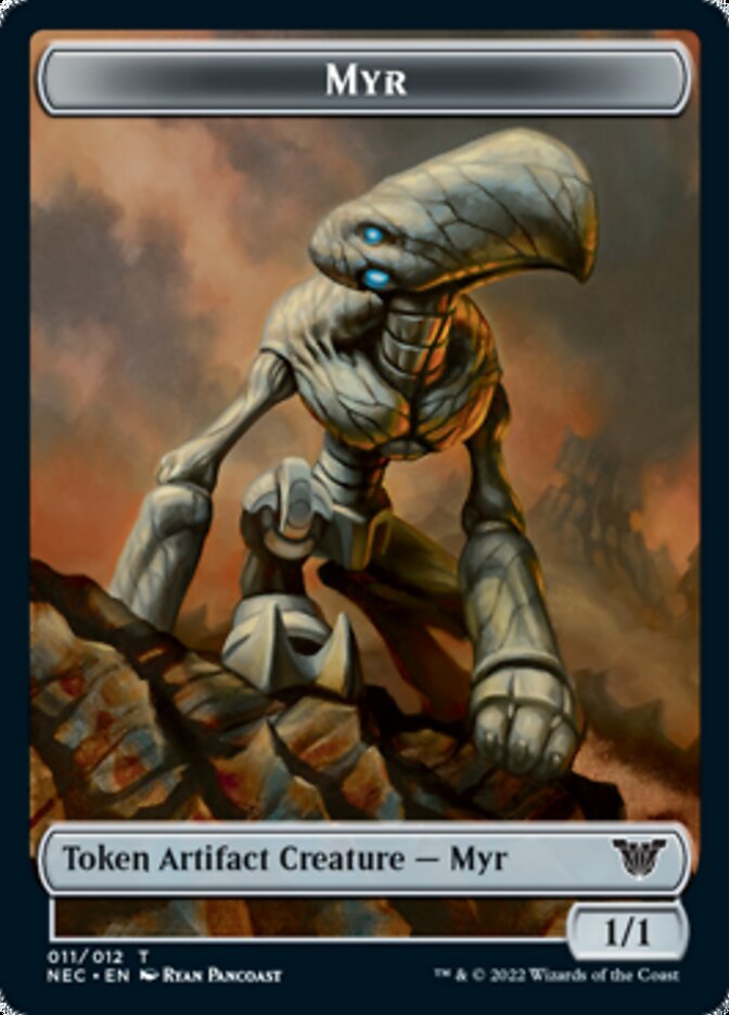 Myr // Pilot Double-sided Token [Kamigawa: Neon Dynasty Commander Tokens] - Destination Retro