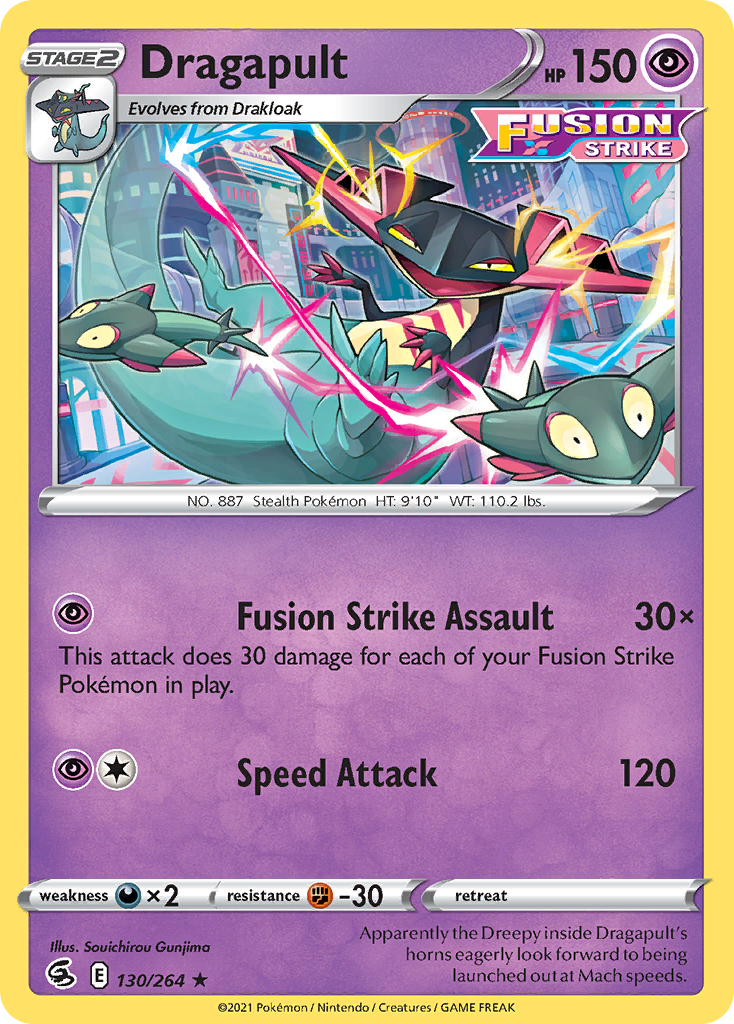 Dragapult (130/264) (Theme Deck Exclusive) [Sword & Shield: Fusion Strike] - Destination Retro