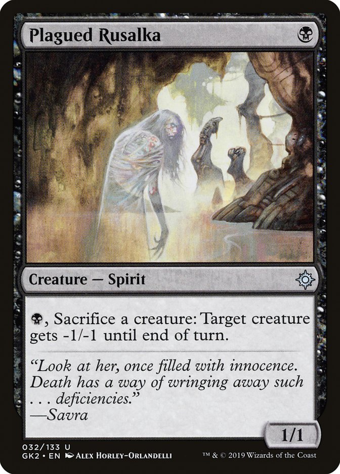 Plagued Rusalka [Ravnica Allegiance Guild Kit] - Destination Retro