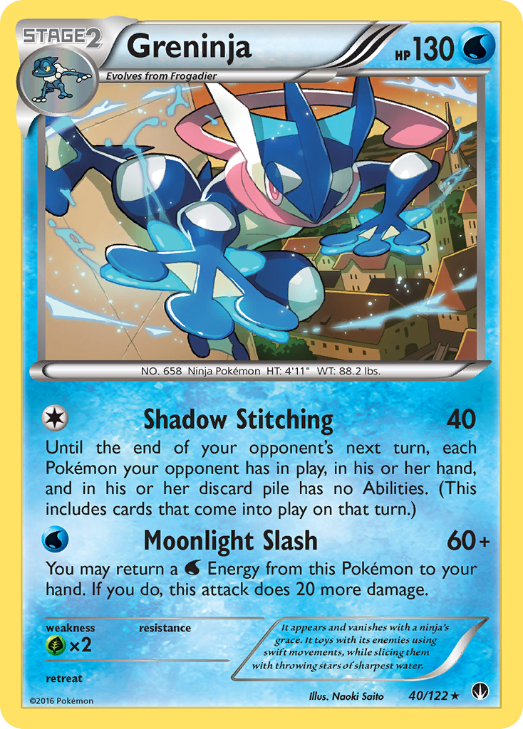 Greninja (40/122) [XY: BREAKpoint] - Destination Retro