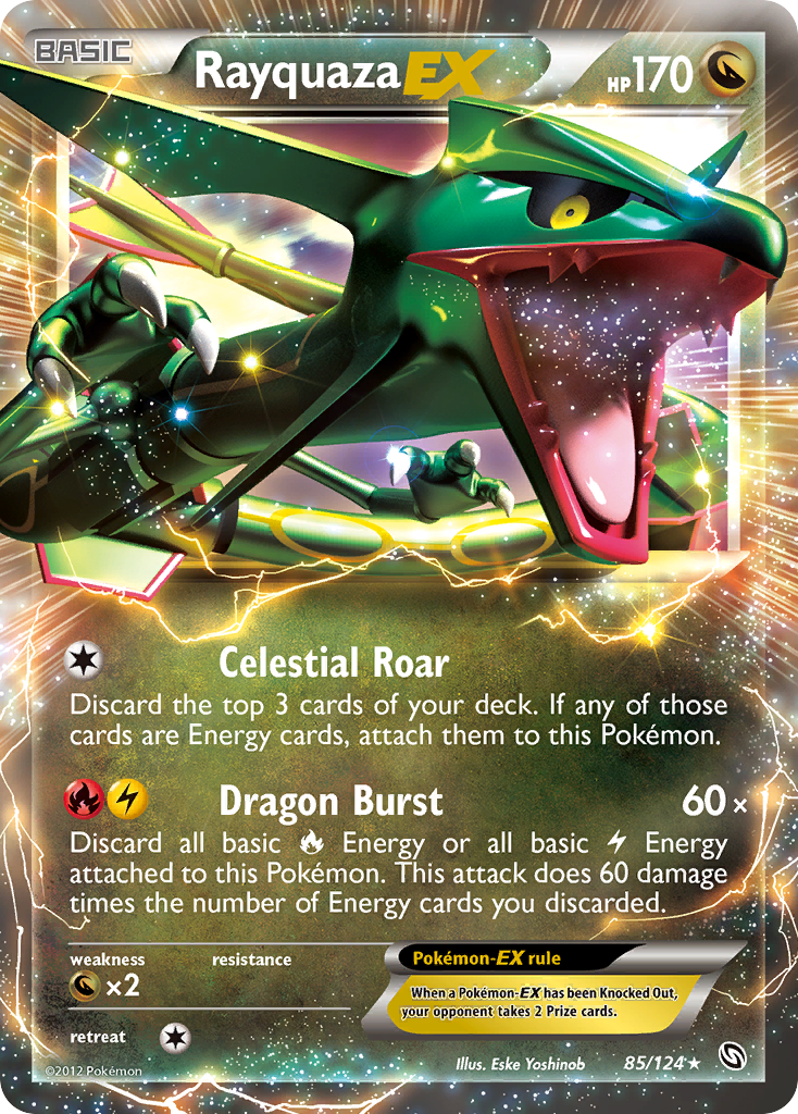 Rayquaza EX (85/124) [Black & White: Dragons Exalted] - Destination Retro