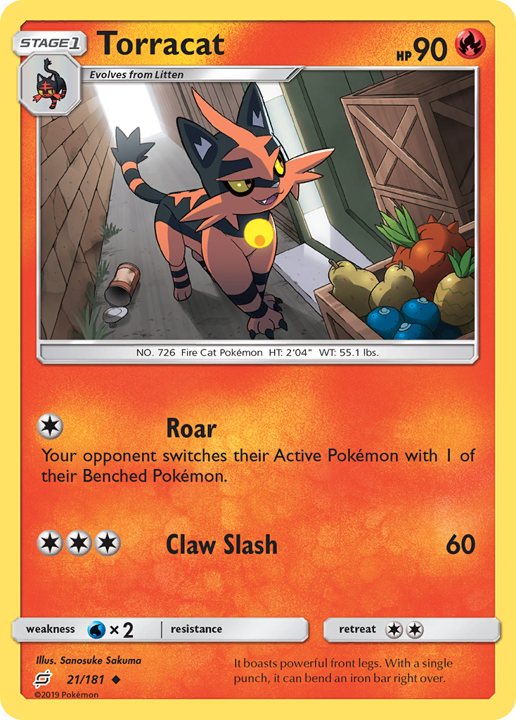 Torracat (21/181) [Sun & Moon: Team Up] - Destination Retro