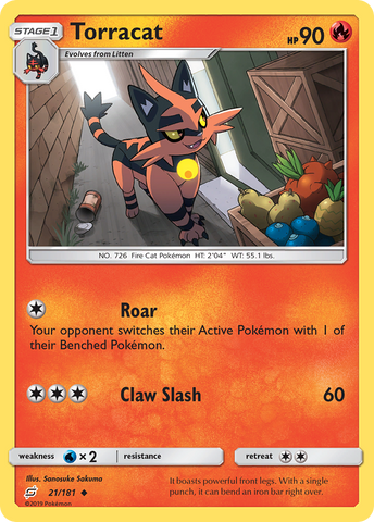 Torracat (21/181) [Sun & Moon: Team Up] - Destination Retro