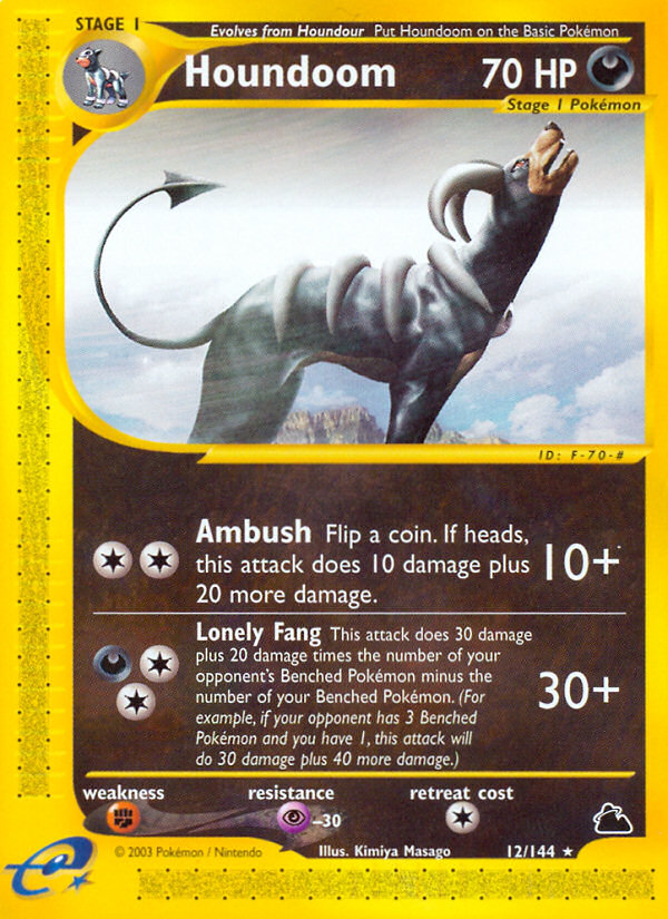 Houndoom (12/144) [Skyridge] - Destination Retro