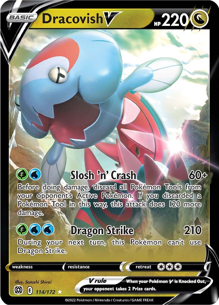 Dracovish V (114/172) [Sword & Shield: Brilliant Stars] - Destination Retro
