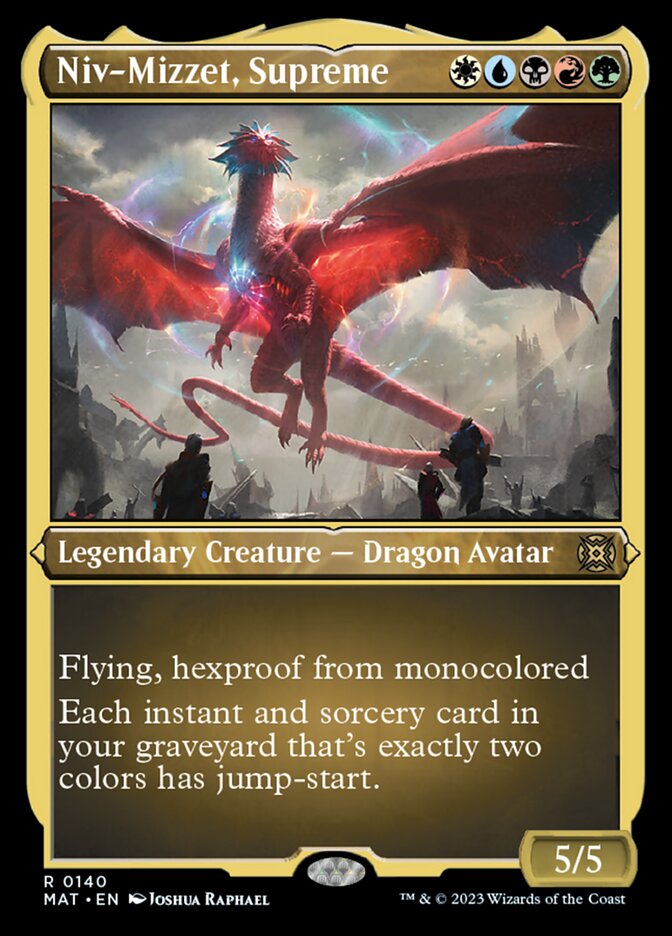 Niv-Mizzet, Supreme (Foil Etched) [March of the Machine: The Aftermath] - Destination Retro