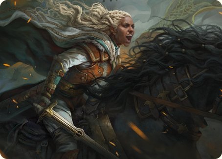 Eowyn, Fearless Knight Art Card [The Lord of the Rings: Tales of Middle-earth Art Series] - Destination Retro