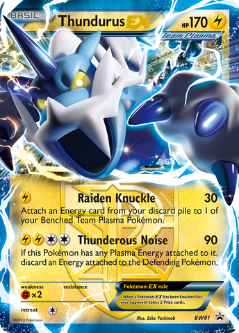 Thundurus EX (BW81) [Black & White: Black Star Promos] - Destination Retro
