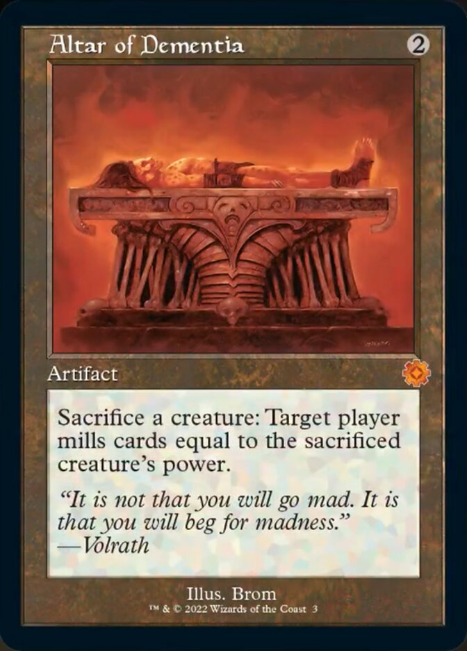 Altar of Dementia (Retro) [The Brothers' War Retro Artifacts] - Destination Retro