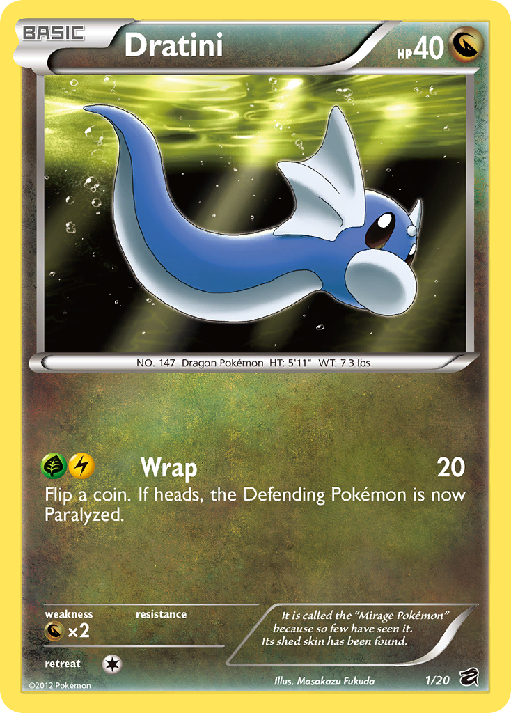 Dratini (1/20) [Black & White: Dragon Vault] - Destination Retro