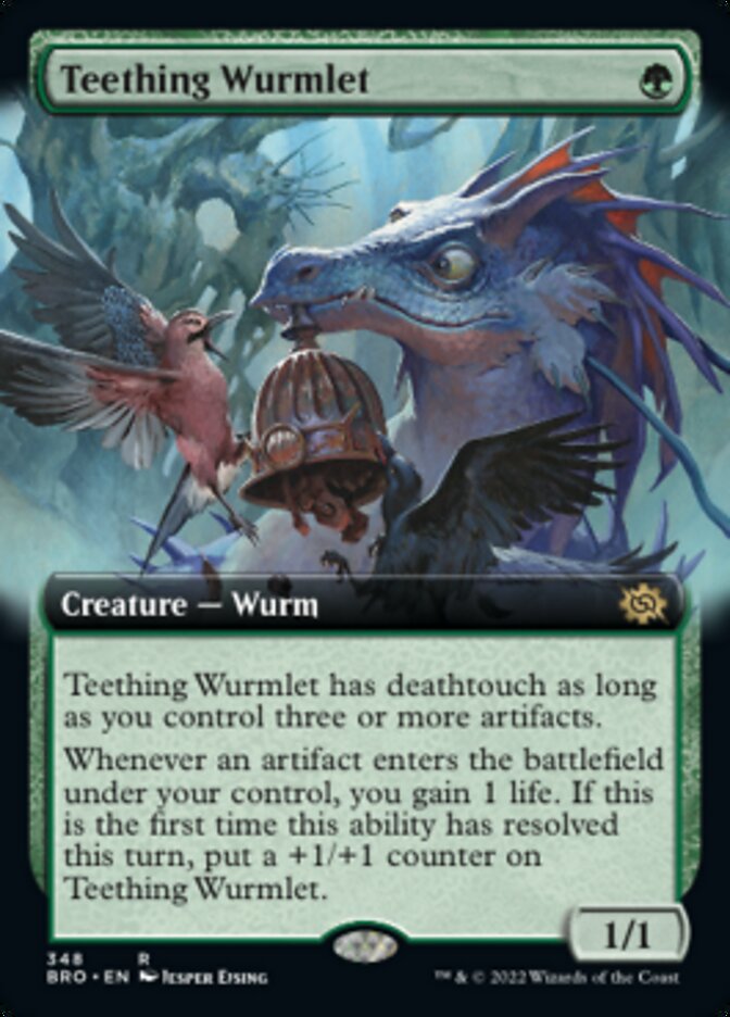 Teething Wurmlet (Extended Art) [The Brothers' War] - Destination Retro