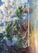 Yavimaya Coast Art Card (Gold-Stamped Signature) [Dominaria United Art Series] - Destination Retro