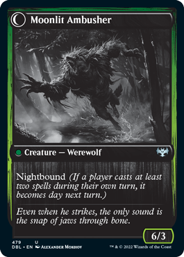 Oakshade Stalker // Moonlit Ambusher [Innistrad: Double Feature] - Destination Retro