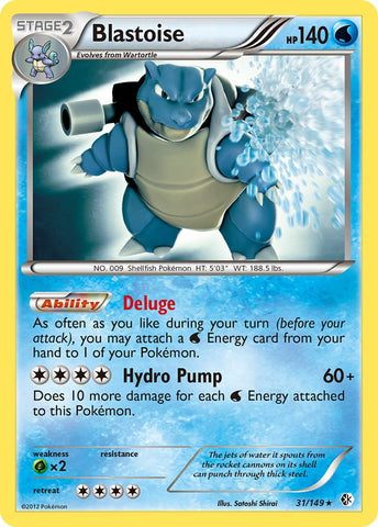 Blastoise (31/149) (Theme Deck Exclusive) [Black & White: Boundaries Crossed] - Destination Retro