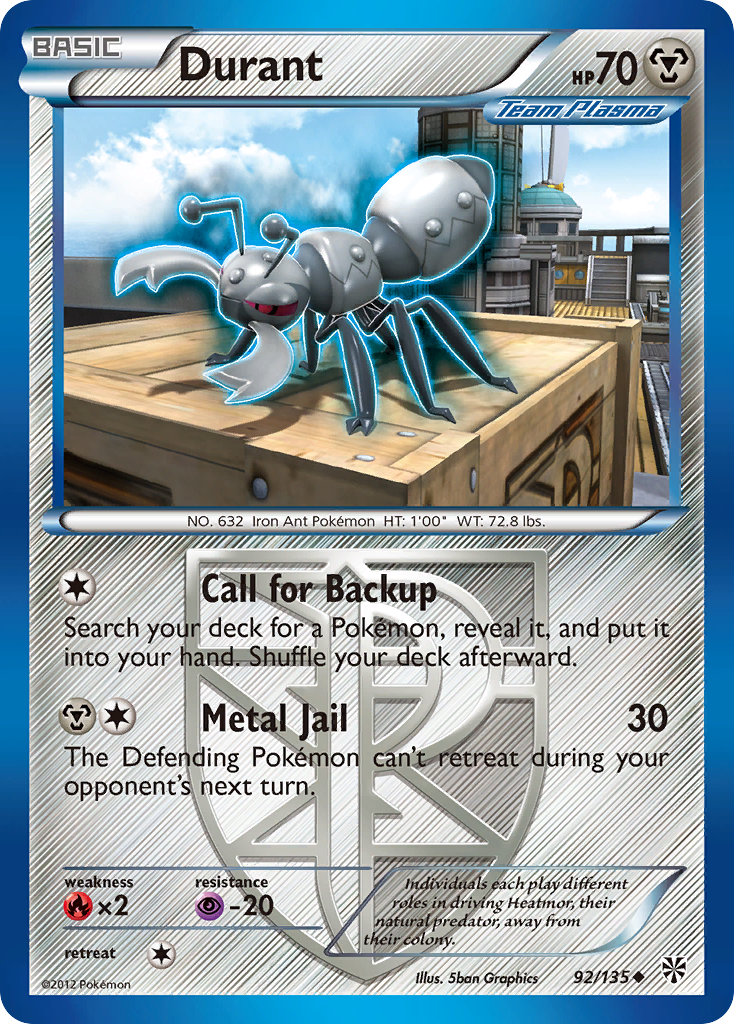 Durant (92/135) [Black & White: Plasma Storm] - Destination Retro