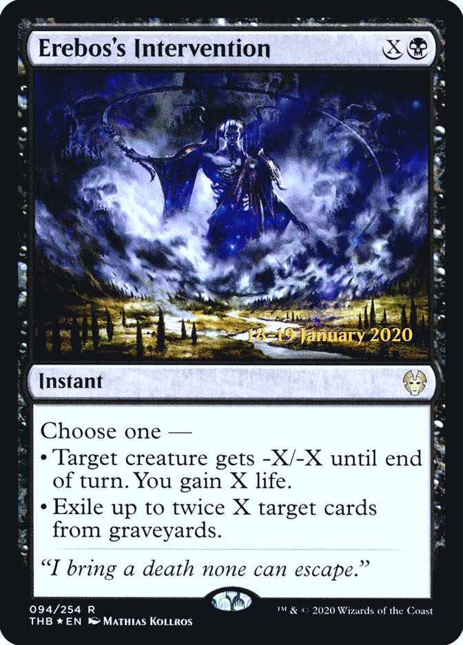 Erebos's Intervention [Theros Beyond Death Prerelease Promos] - Destination Retro