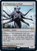 Wandering Archaic // Explore the Vastlands [Strixhaven: School of Mages Prerelease Promos] - Destination Retro