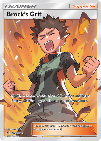 Brock's Grit (172/181) [Sun & Moon: Team Up] - Destination Retro