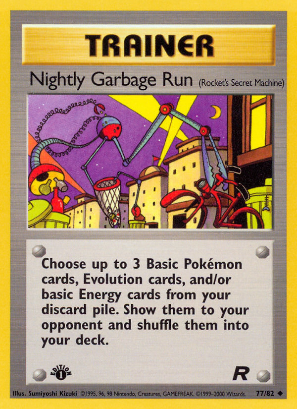 Nightly Garbage Run (77/82) [Team Rocket 1st Edition] - Destination Retro