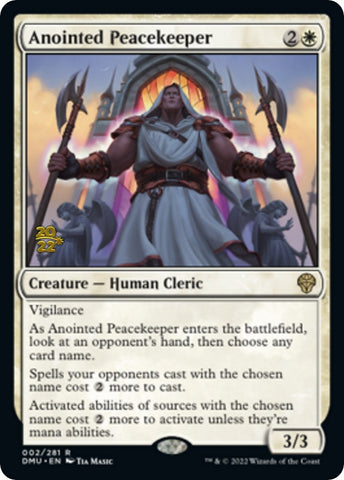 Anointed Peacekeeper [Dominaria United Prerelease Promos] - Destination Retro