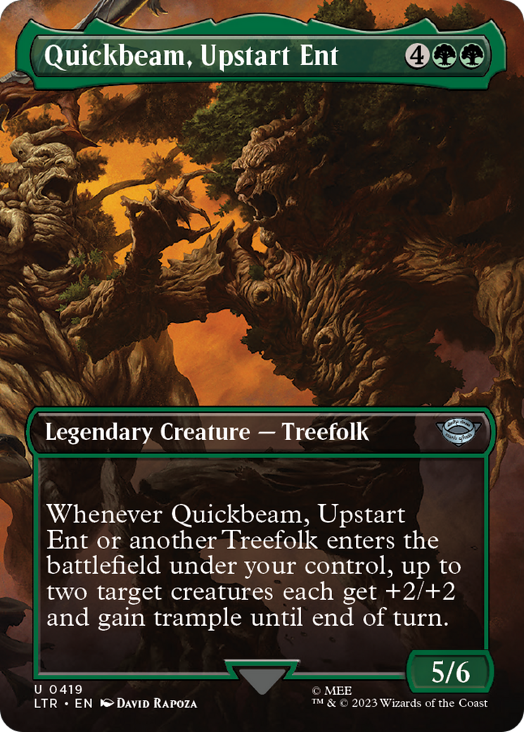 Quickbeam, Upstart Ent (Borderless Alternate Art) [The Lord of the Rings: Tales of Middle-Earth] - Destination Retro