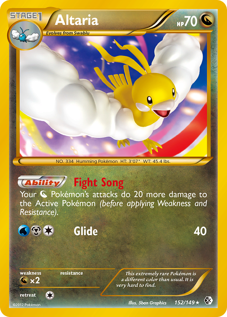 Altaria (152/149) [Black & White: Boundaries Crossed] - Destination Retro