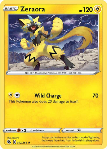 Zeraora (102/264) [Sword & Shield: Fusion Strike] - Destination Retro