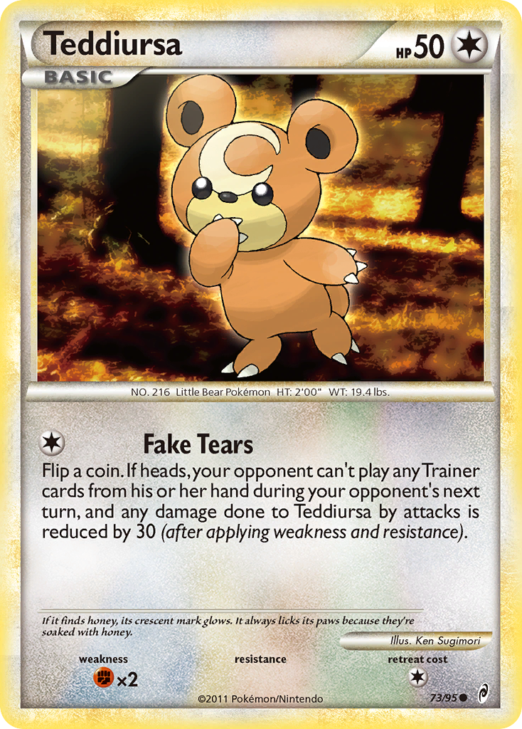 Teddiursa (73/95) [Call of Legends] - Destination Retro