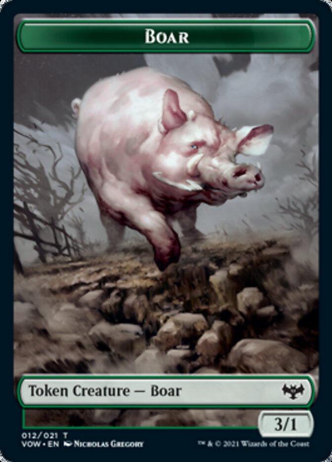 Boar Token [Innistrad: Crimson Vow Tokens] - Destination Retro