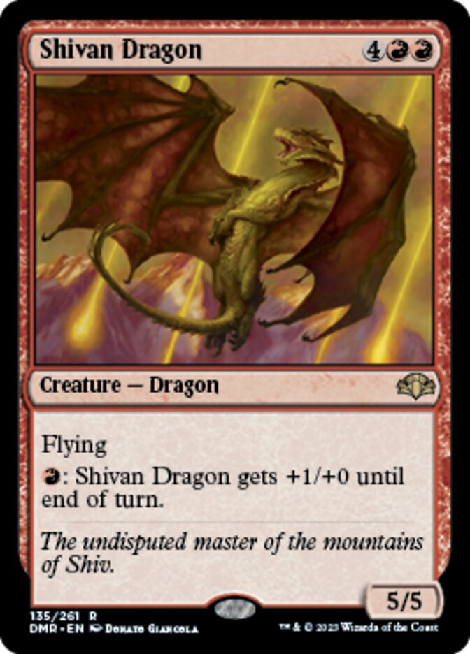 Shivan Dragon [Dominaria Remastered] - Destination Retro
