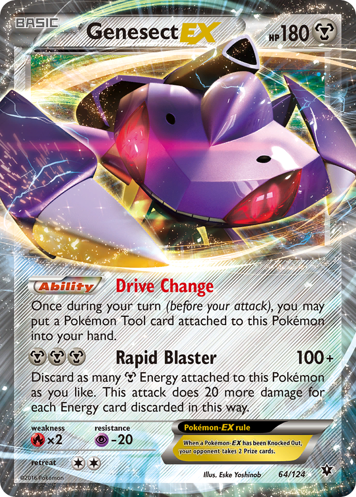 Genesect EX (64/124) [XY: Fates Collide] - Destination Retro