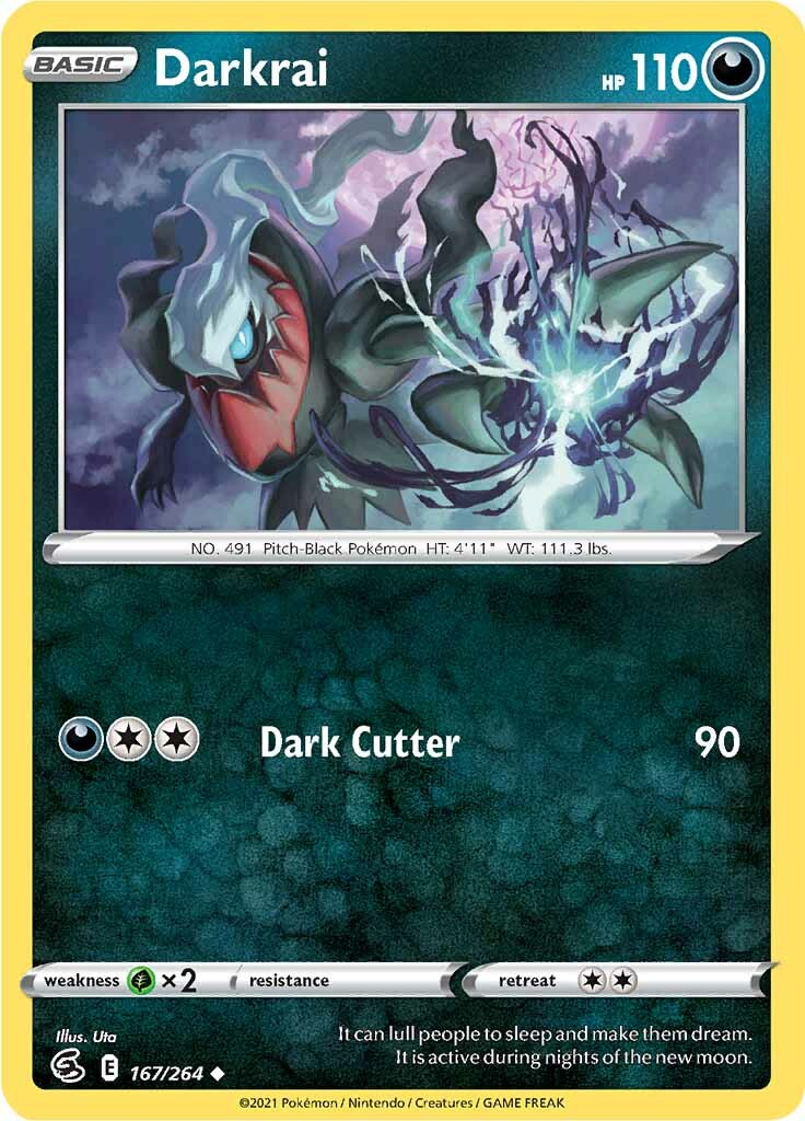 Darkrai (167/264) [Sword & Shield: Fusion Strike] - Destination Retro