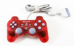 Clear Red Dual Shock Controller - Playstation - Destination Retro