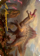 Etali, Primal Conqueror Art Card (Gold-Stamped Signature) [March of the Machine Art Series] - Destination Retro